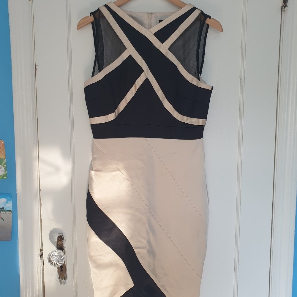 Jax Créme Formal Knee-Length Dress